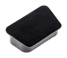 AMPHENOL COMMUNICATIONS SOLUTIONS 70519BLF DUST COVER, PP, BLACK, 15POS D-SUB CONN