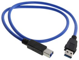 L-COM U3A00006-075M USB CABLE, 3.0 A PLUG-B PLUG, 29.6"