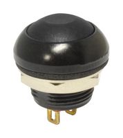 E-SWITCH RP8300B2M1CEBLKBLKNIL. PB SW, SPST, 0.5A, 48VAC, SOLDER