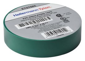 HELLERMANNTYTON 904-00020 ETST665 ELECT TAPE, PVC, GRN, 20.12M X 19.05MM