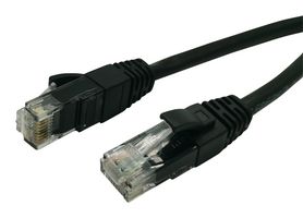AMPHENOL COMMUNICATIONS SOLUTIONS RJE1Y22C05152401. RJ-RJ ETHERNET CABLE ASSEMBLY,CAT6,ROUND,BLACK,OVERMOULDED,UNSHIELDED,LENGTH-10 FEET 77AK6907