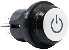 E-SWITCH PB66EE2CR6N PUSHBUTTON SW, DPDT, 16A, 127VAC, PANEL