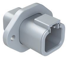 AMPHENOL SINE/TUCHEL ATP04-4P-PM01 RCPT HOUSING, 4POS, THERMOPLASTIC, GREY
