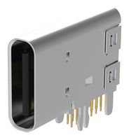 AMPHENOL COMMUNICATIONS SOLUTIONS GSB1C912140FSHR. USB CONN, 2.0 TYPE C, RCPT, 14POS, THT