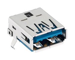 LUMBERG 2420 01 USB CONNECTOR, 3.0 TYPE A, RCPT, 9POS
