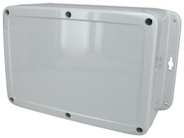 BUD INDUSTRIES PU-16540 ENCLOSURE W/ FLANGE, PC, GREY