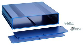 BOX ENCLOSURES B4S-160BL ENCLOSURE, ELECTRONIC, ALUMINIUM, BLUE