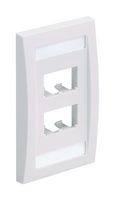 PANDUIT CFPE4WHY FACEPLATE, JUNCTION BOX, 4PORT, ABS/WHT