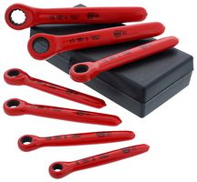 WIHA 21290 WRENCH SET, RATCHET, 8-19MM, 7PC