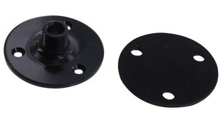 STELLAR LABS 35-7000 Microphone Mounting Flange - 5/8" x 27 TPI - Black