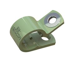 ESSENTRA COMPONENTS NM-10-R10 CABLE CLAMP, 0.625", NYLON, GRN, SCREW