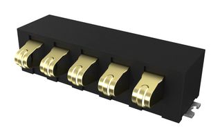 AMPHENOL COMMUNICATIONS SOLUTIONS 10174632-050000LF BATTERY CONNECTOR, R/A, 5POS, 2.5MM, SMD