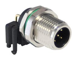 BULGIN LIMITED PXMBNI12RAM05APCM12. M12 SENSOR CONN, MALE, 5POS, A CODED