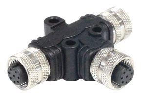 BULGIN LIMITED PXPPVC12TSFF08AFBBFB. SENSOR SPLITTER, 8P M12 RCPT-2XM12 RCPT