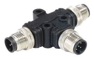 BULGIN LIMITED PXPPVC12TSMM05AFIIFI. SENSOR SPLITTER, 5P M12 PLUG-2XM12 PLUG