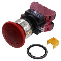IDEC HW4B-V4F02-R E-STOP PB SWITCH, DPST-NC, 10A, 110VAC