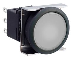 IDEC LBW6L-M1T14PW PB SWITCH, SPDT, 0.1A, 125VAC, WHT