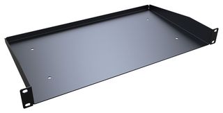 HAMMOND RASU190110BK1 UNIVERSAL RACK SHELF, 1U, STEEL, BLACK