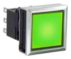 IDEC LBW7ML-M1T14G PB SWITCH, SPDT, 0.1A, 125VAC, GRN