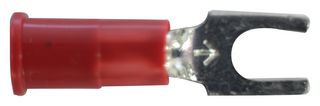 3M BFV18-6Q TERMINAL, BLOCK FORK, STUD 6, CRIMP, RED