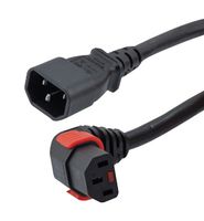 L-COM C13LPDC14-15-6F POWER CORD, IEC C14-R/A IEC C13, 6 , 15A