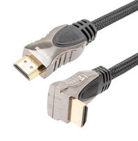 L-COM HDMI-MM-RASU-3M CABLE ASSY, HDMI R/A PLUG-PLUG, 9.8