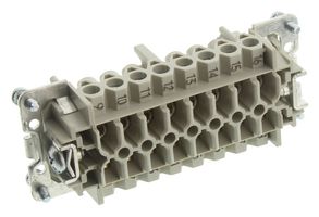 WIELAND ELECTRIC 70.300.1640.0 RECTANGULAR INSERT, RECEPTACLE, 16+PE PO