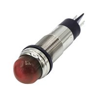 DIALIGHT 656-1102-304F PANEL INDICATOR, RED, 5VDC, 0.5"