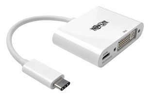 EATON TRIPP LITE U444-06N-D-C USB-C TO DVI ADAPTER W/PD CHARGE, WHITE