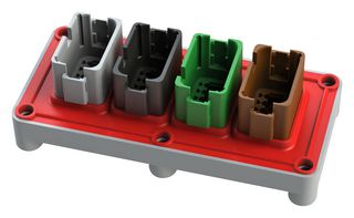 AMPHENOL SINE/TUCHEL AT04-48P-B016 48 POSITION PANEL MOUNT RECEPTACLE, SIZE 16 PIN CONTACTS,  KEYED A/B/C/D,  SEALED FLANGE
