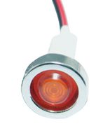 MALLORY SONALERT FL1P-10NW-1-Y110V LED YEL 10MM NUT 110VAC/DC STK £