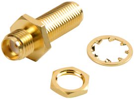 AMPHENOL RF 132170. BULKHEAD ADAPTER, SMA JACK-SMA JACK